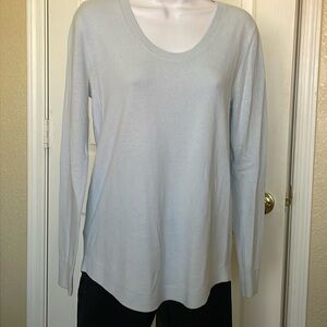 LOFT Size S light blue knit top sweater tunic soft